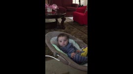 Baby gets emotional when dad sings to him
