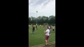 Sunday league footballer scores absolute belter of a free-kick in cup final