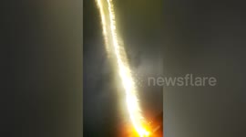 Terrifying moment student nearly struck by lightning caught on Snapchat