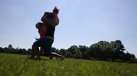 Fitness class switches weights for babies