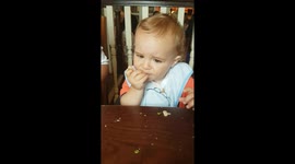 First time eating !