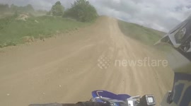 crash terrain cross Yamaha 250 raptor