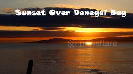 Beautiful sunset over looking Donegal Bay