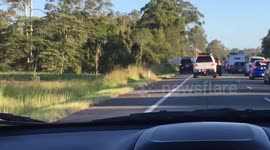 Car Crash Bruce highway, Brisbane, Australia