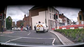 Worcestershire Highways Van Crosses Red Light Then Illegally Turns Right