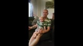 Adorable baby gets emotional when she hears 'You'll Never Walk Alone'