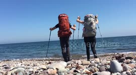 TGO Challenge 2017 Reaching the finish in Stonehaven!