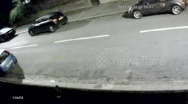 Security camera catches alleged minicab driver defecating on street