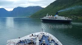 Historic meeting MV Saga Pearl II and sister ship MV Astor