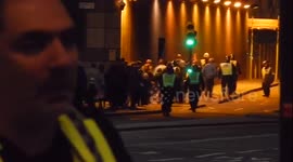 Hotel guests trapped by police cordon