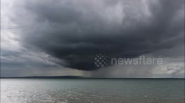 Impressive storm cell time-lapse footage over Northern Ireland