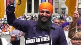 Sikh Genocide Remembrance Rally in Trafalgar square, London, UK