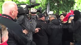 Antifa pushes out camera crew at Portland protest