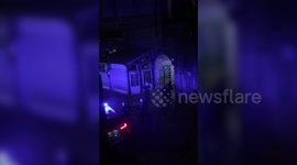 Dramatic moment armed police surround London terrorists