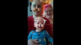 Snapchat filter reaction