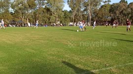 Amateur footballer scores sensational solo goal in Australian league