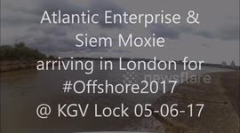 Offshore Support Vessels arrive for Offshore Wind Expo Show in London