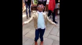 HILARILIOUS 6 Year Old Shows Off Dance Moves at Family Party