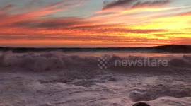 Incredible sunset in Cape Town, South Africa