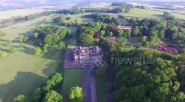 Haigh Hall in Wigan drone footage
