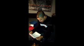 Emotional moment woman surprises husband with pregnancy