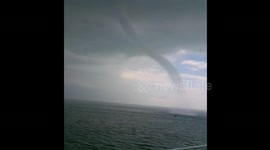 Incredible waterspout spotted off coast in southern China
