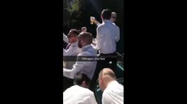 Charvil Rangers fc open top bus top deck