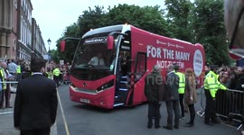 Jeremy Corbyn arrives for the General Election talk at Union Chapel,Islington,London,UK
