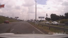 Highway highspeed accident