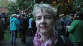 Kate Houston from Campaign For Nuclear Disarmament vote Corbyn for Peace no War