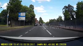 Driver Blocked an Ambulance While he had enough time to free the way before