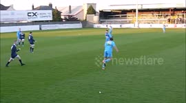 Sunday league footballer displays awesome piece of skill in match