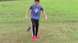 This kid can juggle anything using his feet - Video by Football Jugglerz