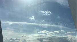 Helicopter circling London Bridge