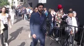Aidan Turner and other celebs arrive for Men's Fashion Week