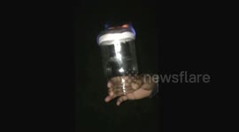 Cut glass to make Gravity Bong