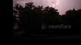 Lightning fills sky in Minnesota