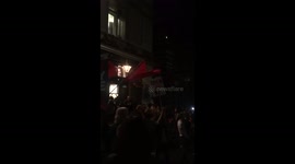 Labour supporters gather at Westminster