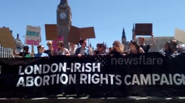 London Irish Abortion Rights Campaign protest against DUP go away anti-choice anti-gays