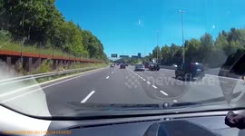 Close call on A13 sliproad to Lakeside retail park