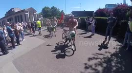 London Naked Bike Ride Tower Hill Start