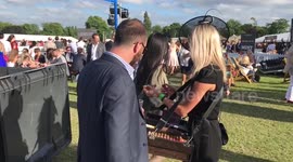 Glorious weather at polo event