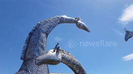 Clouds and Steel Giraffes