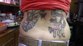Tattoos on girls waist