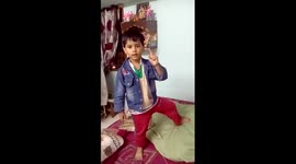 My crazy boy delivering a hindi dialogue