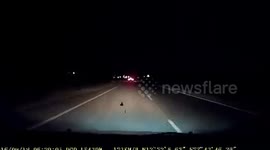 Close call on the Hyderabad -Bangalore highway