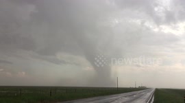 Large tornado near Carpenter, Wyoming.