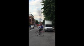 Stratford Centre fire visible from miles away