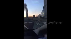 Huge plume of smoke rises from Grenfell Tower
