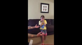 Girl, 9, can't believe she is going to Disney World